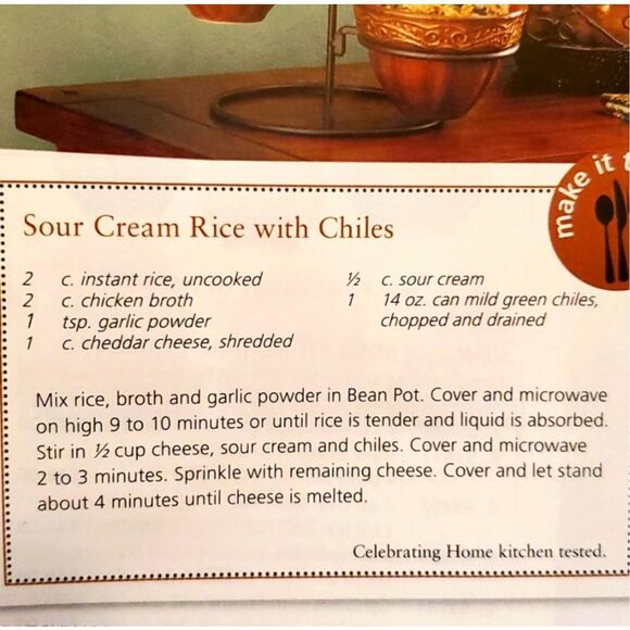 Celebrating Home stoneware berry 4 quart bean pot - Picture 8 of 9